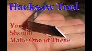 Pottery Tool  - DIY Hacksaw Blade Trim Tool