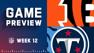 Cincinnati Bengals vs. Tennessee Titans | 2022 Week 12 Game Preview