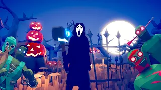 GHOSTFACE WITH THOR'S HAMMER vs EVERY ZOMBIE | TABS - halloween  - Totally Accurate Battle Simulator