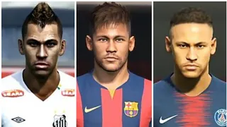 Evolution of Neymar Jr from PES 12-PES 19