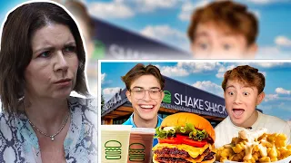 British College Students try Shake Shack for the first time! British Family React!