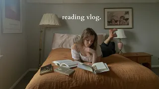 a chill weekend reading vlog ☁️