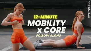 12 Min. Mobility x Core Routine | FUN Full Body Flow | No Repeats, Follow Along