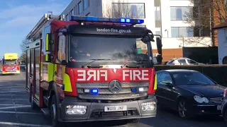 London Fire Brigade G311 G302 G303 G306 Wembley 4x Responding To Fire Alarm With Sirens!