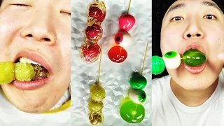 ASMR EYEBALL JELLY, EXOTIC FRUITS Tanghulu ll Funny MUKBANG ll HUBA #Shorts