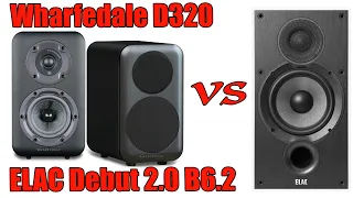 Elac Debut 2 0 B6 2 vs Wharfedale D320 with Rotel A12 Sound Comparison