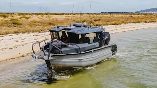 StabiX 288WT | Amphibious Boat with Walkthrough Cabin | For ease of transition from land to sea