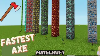 Fastest Axe Contest With Satisfying Sounds | Minecraft Tutorial