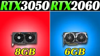 RTX 3050 vs. RTX 2060 | 20 Games Benchmarks