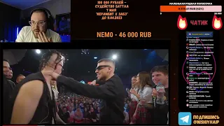 РЕАКЦИЯ ЗАБЭ НА МОРГЕНШТЕРН vs ОКСИМИРОН | КУБОК МЦ: XIII (EPIC RAP BATTLE)