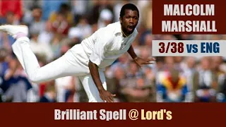 MALCOLM MARSHALL | 3/38 @ Lord's | 3rd ODI | WEST INDIES tour of ENGLAND 1984