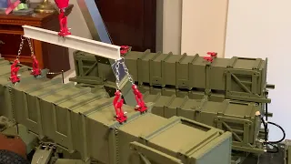 HG P805 Build Extras 6- Finally showing Patriot Missile loading in 1/12 scale using P803 crane.