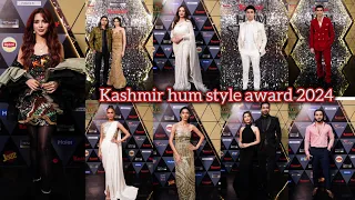 Kashmir 10th hum style award 2024 : Pakistani actress dress in hum style award 2024 | hum award 2024