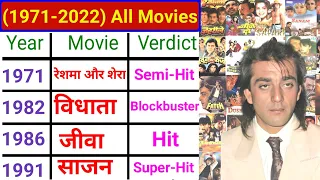 Sanjay Dutt (1981-2022) All Movies List || Sanjay Dutt All Movies Verdict and Earning || Sanjay Dutt