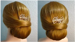 A simple and beautiful hairstyle for women, a wonderful hairstyle for parties, step by step