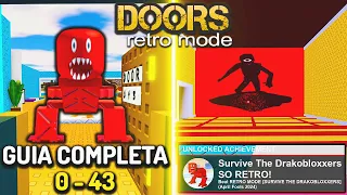 COMO PASAR DOORS "RETRO MODE"🚪| GUIA COMPLETA | PUERTAS 0 a 43 I Doors Roblox