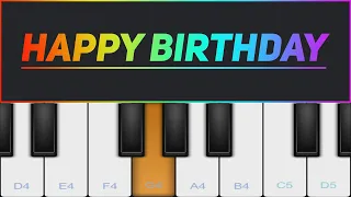 Happy Birthday Song│Mobile Piano Cover│Easy Tutorial