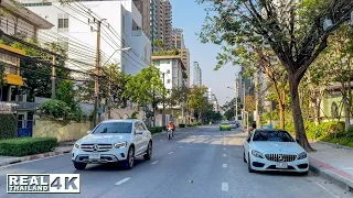 【4K】Walking around Soi Langsuan The Bangkok CBD’s Residential Oasis (2021)