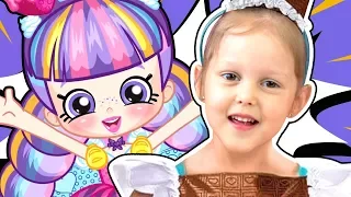 SHOPKINS SUPERMARKET We fly to the Cinema Beauty Salon and Shops for dolls Video for children