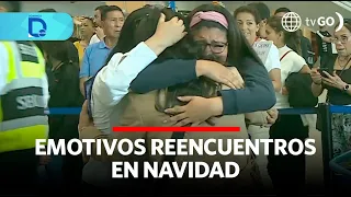 Reunions: The most anticipated hugs at the Jorge Chávez airport | Domingo al Día | Peru