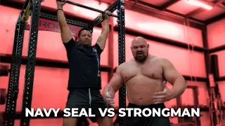 WHO CAN DO MORE PULL-UPS? NAVY SEAL VS 4X WORLDS STRONGEST MAN