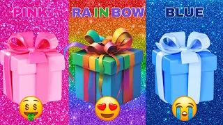 Choose Your Gift...! Pink, Blue or Rainbow 💖💙🌈  How Lucky Are You? 😱 QUIZ MYST!