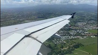 Air France Airbus A320-214 [F-GKXR] descent and landing in Pointe-á-Pitre