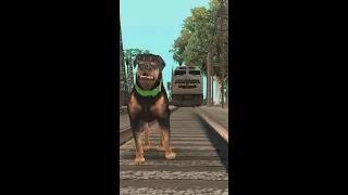 CHOP vs TRAIN in GTA San Andreas #shorts