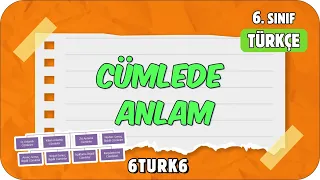 Cümlede Anlam 📙 tonguçCUP 1.Sezon - 6TURK6 #2024