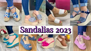 SANDALIAS DE MODA 2024plataformas/calzado en tendencia primavera verano