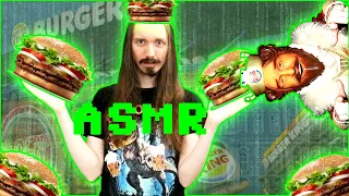 АСМР - Итинг + Читалка - История Компании Burger King и Поедание Бургеров с Колой / ASMR Mukbang