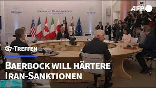 Baerbock will bei G7-Treffen härtere Iran-Sanktionen durchsetzen | AFP