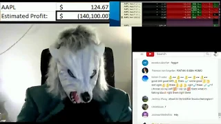 r/Wallstreetbets Wolfman Loses $81,600 Live trading in 7 mins