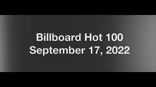 Billboard Hot 100- September 17, 2022