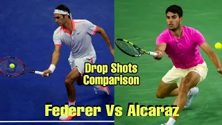 Carlos Alcaraz Vs Roger Federer Drop Shots Comparison | Who Has Better Drop Shots?