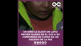 Niño le clavó el lápiz en el ojo de su compañero