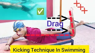 Correct Kicking In Swimming - Swimming Tips For Beginners In Hindi [English Subtitles]