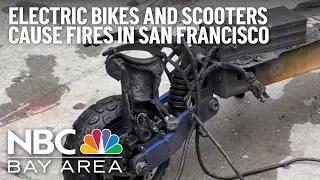 Firefighters send warning after electric bikes, scooters cause fires in San Francisco