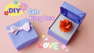 Easy Origami BOX | How to make origami ring BOX step by step | Origami Craft Idea