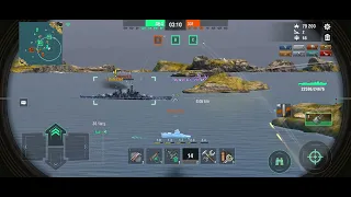 World Of Warships Blitz Harugumo Gameplay