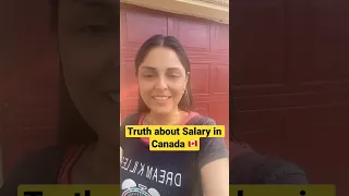 Truth about Salary in Canada | #shorts #ytshorts | Indian Blogger in Canada | Canada Salary