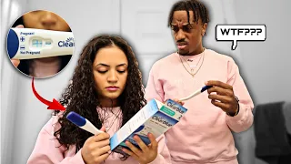 POSITIVE PREGNANCY TEST PRANK ON MY BOYFRIEND! *gone wrong*