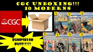 CGC Unboxing Comic Book Unboxing Bumpski or Bust!?!?! Grades are back! 10 modern comics