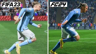 EA FC 24 VS FIFA 23 | Gameplay Comparison