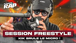 SESSION FREESTYLE avec KIK ! IL BRULE LE MICRO ! #PlanèteRap