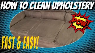 CLEANING UPHOLSTERY WITH VERY LOW MOISTURE (VLM) - ANYONE CAN DO THIS!