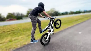 Learning Wheelies on Sur Ron's (NEW TRICKS)