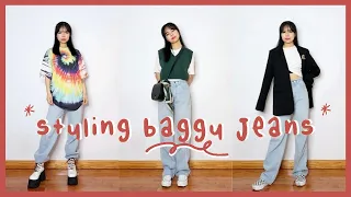 HOW TO STYLE BAGGY JEANS 👖 | CASUAL OUTFIT IDEAS