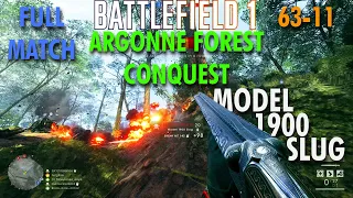 Model 1900 Double Barrel Slug Gameplay - Battlefield 1 Conquest No Commentary
