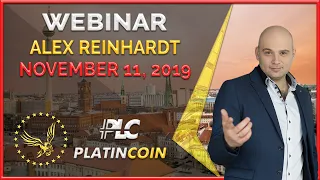 Platincoin webinar November 11, 2019 - Power Minter 30% per year. Promo. Event in Dubai.